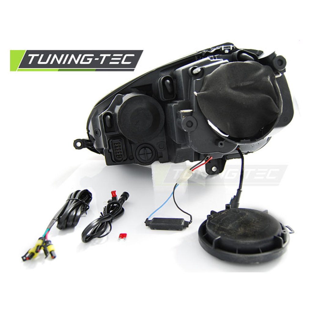 Přední světla s LED denními světly VW Golf 5 03-09 černá