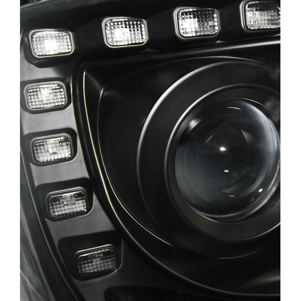 Přední světla s LED denními světly VW T5 10- černá