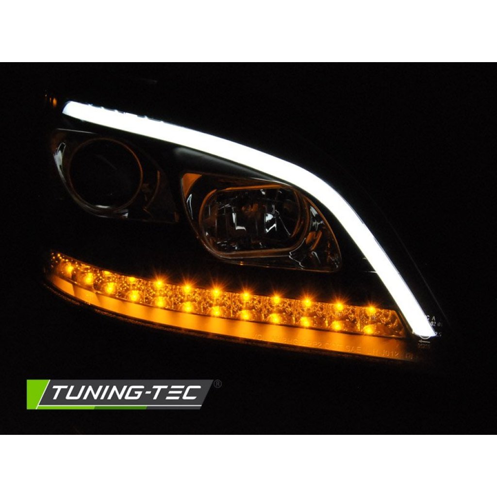 Přední světla s LED, dynamický blinkr Mercedes Benz W164 M-class 05-07 černá