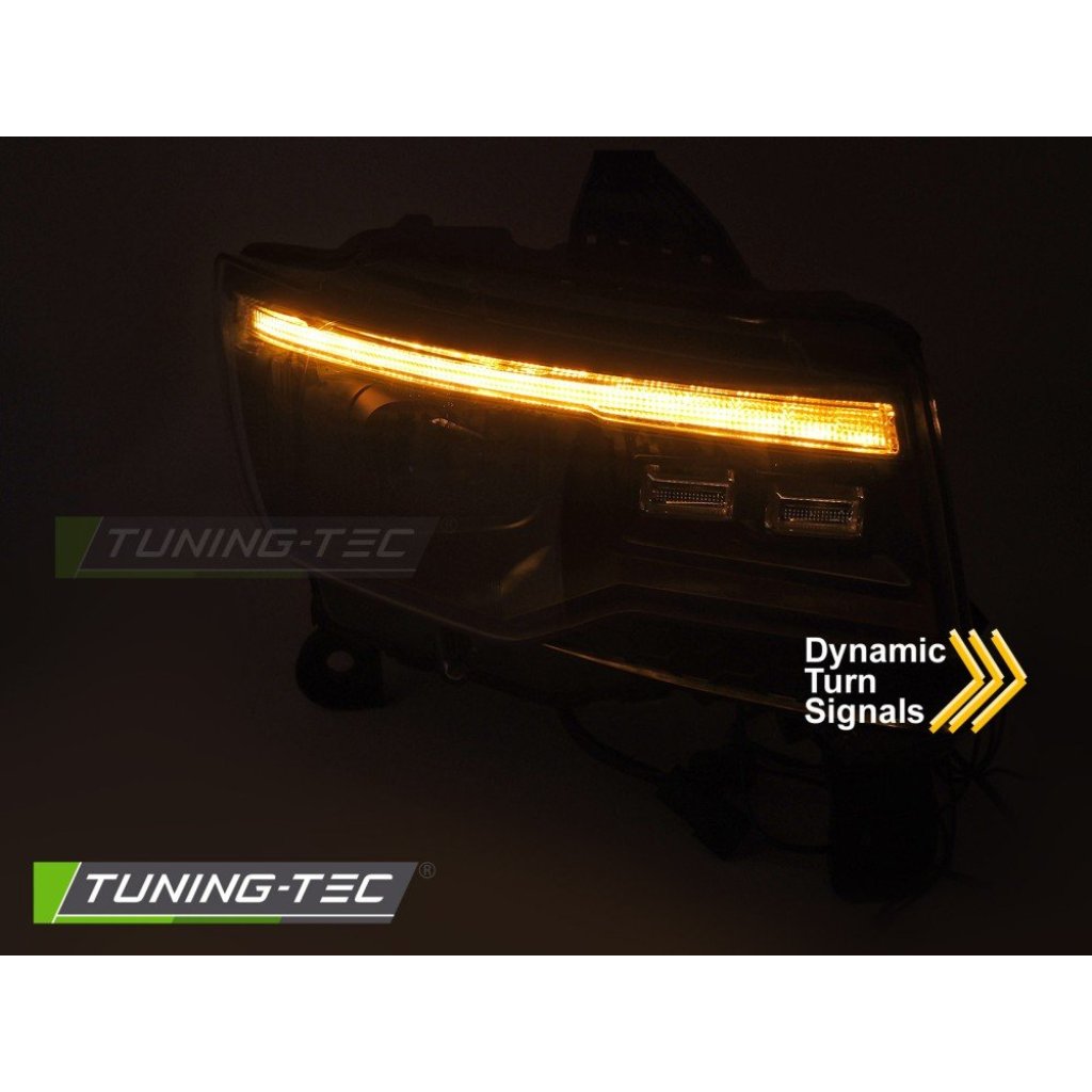 Přední světla s LED, LED denní světla, pro JEEP GRAND CHEROKEE 2014-2021 černá