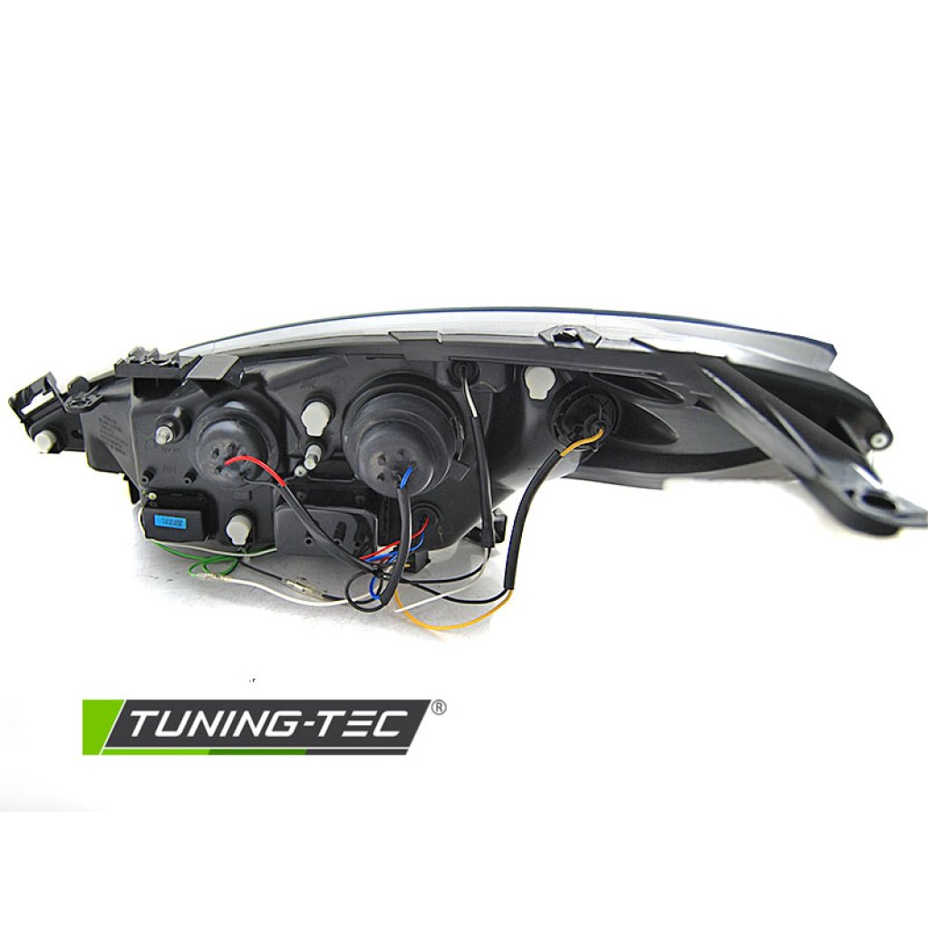 Přední světla s LED Peugeot 207 06-12 s motorkem naklápění černá