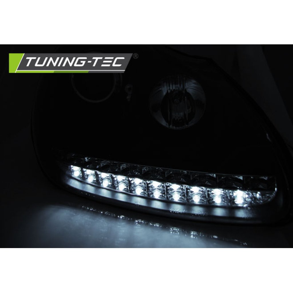 Přední světla s LED Porsche Cayenne 02-06 černá D1S xenon