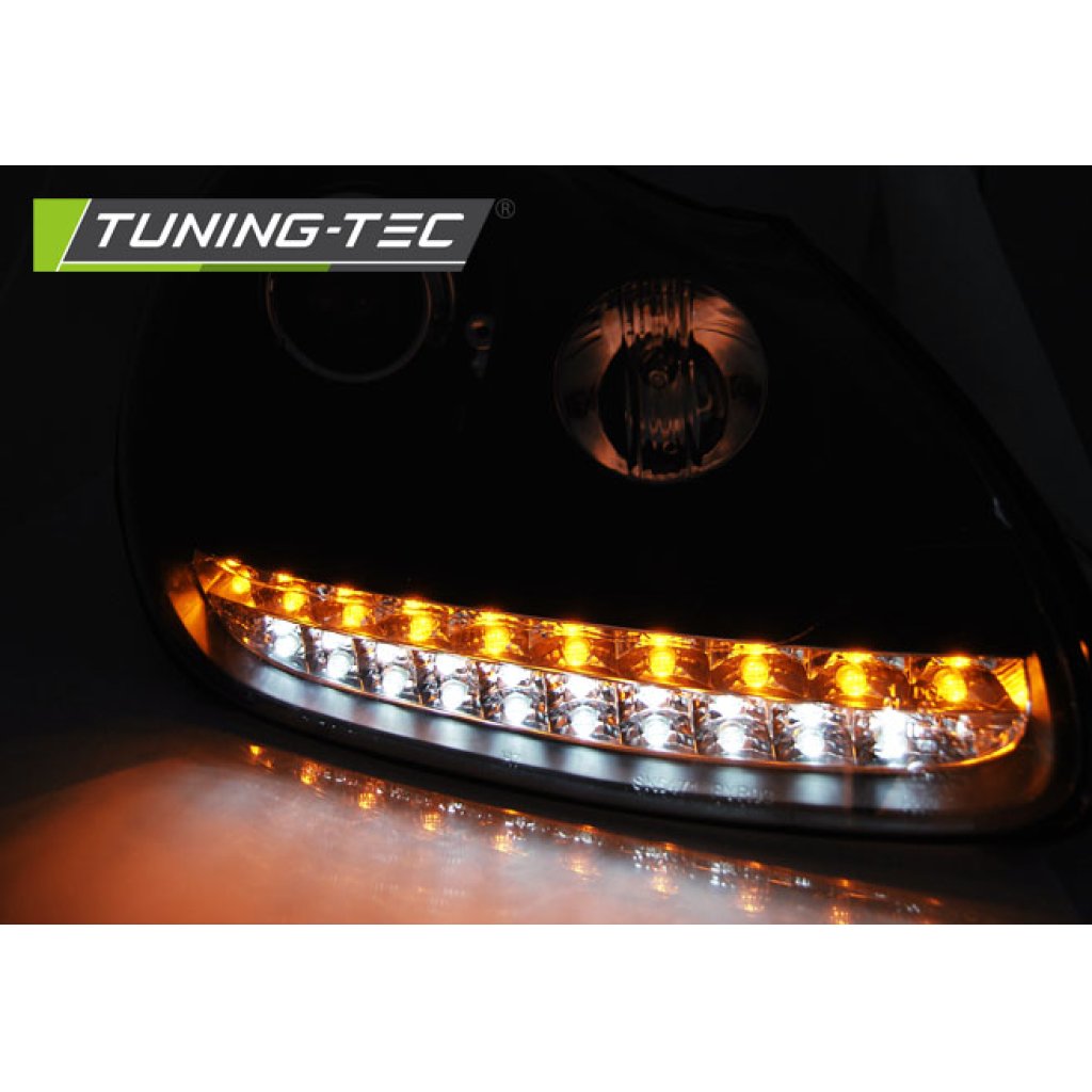 Přední světla s LED Porsche Cayenne 02-06 černá D1S xenon