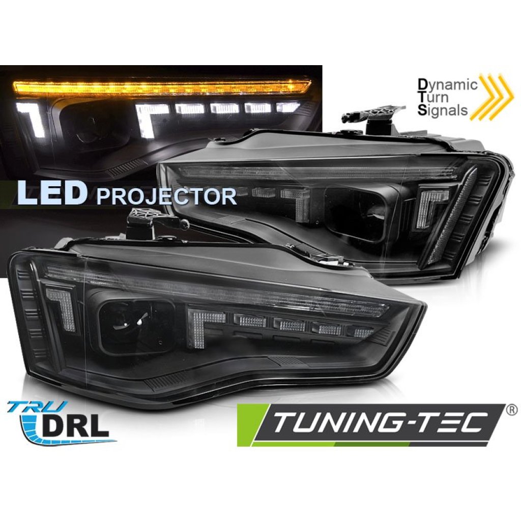 Přední světla s LED pro AUDI A5 2011-2016 černý