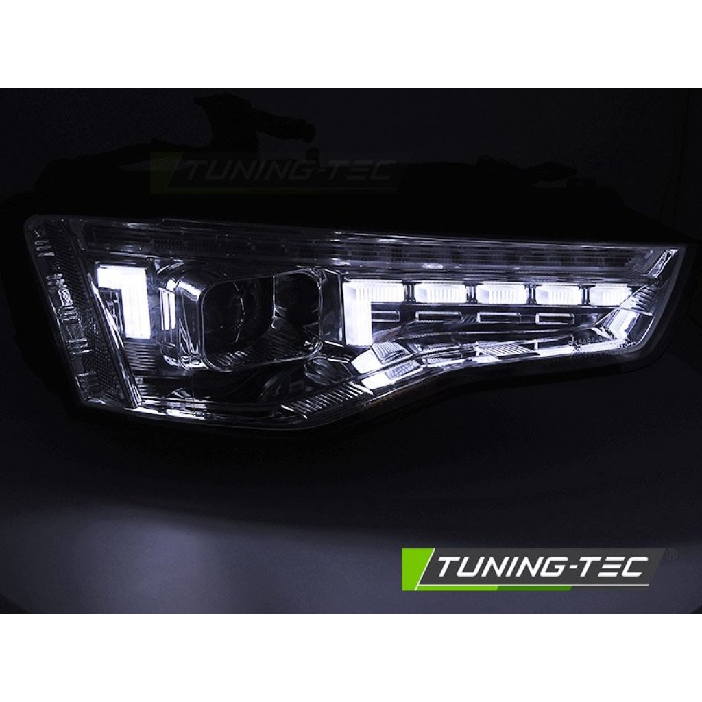 Přední světla s LED pro AUDI A5 2011-2016 chromová