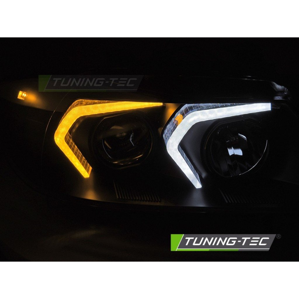 Přední světla s LED pro BMW E90/E91 2005-2008 černá