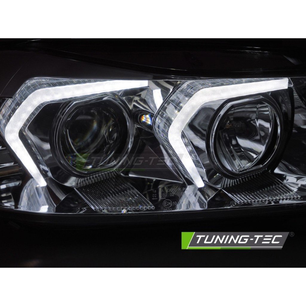 Přední světla s LED pro BMW E90/E91 2005-2008 chromová