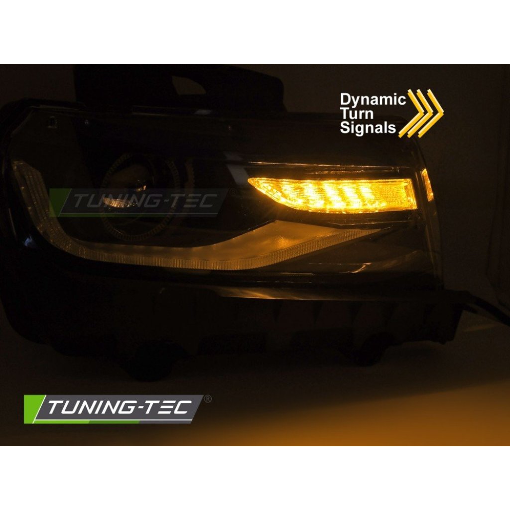 Přední světla s LED pro CHEVROLET CAMARO 2013-2015 černá