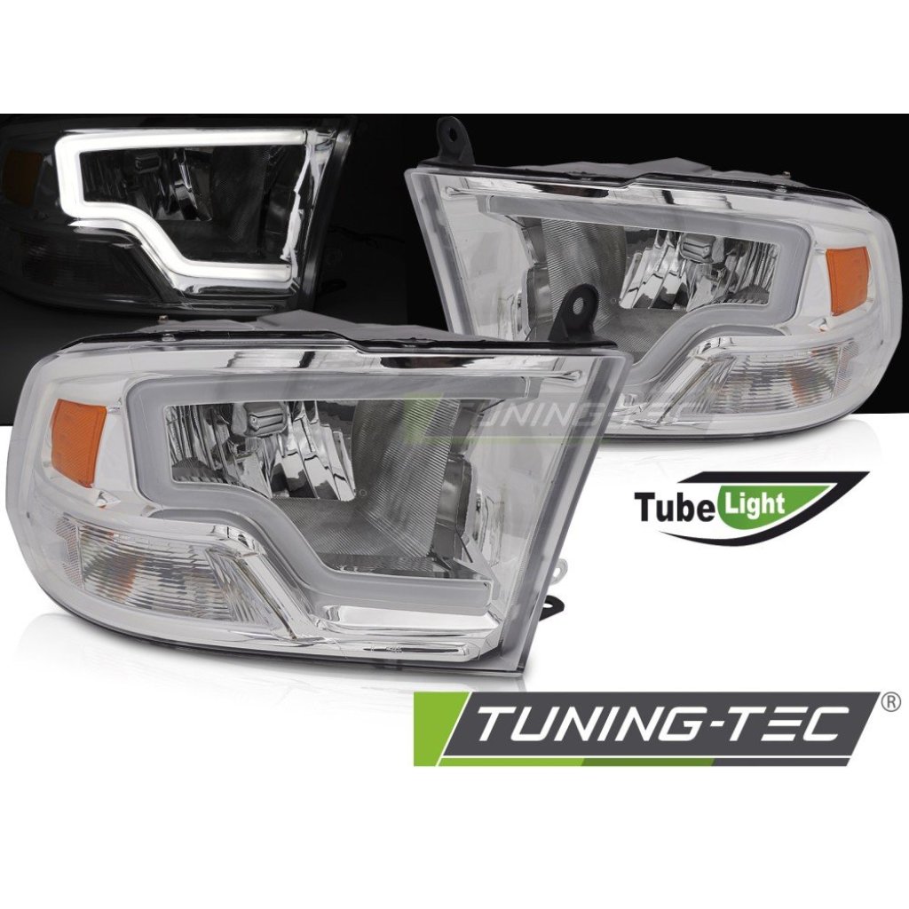 Přední světla s LED pro DODGE RAM 2009-2018 chrom