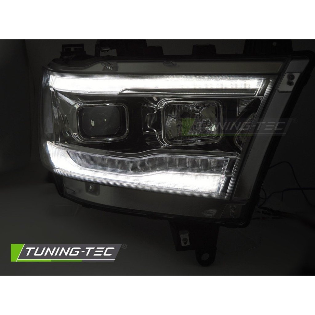 Přední světla s LED pro DODGE RAM 2019-2022 chromová