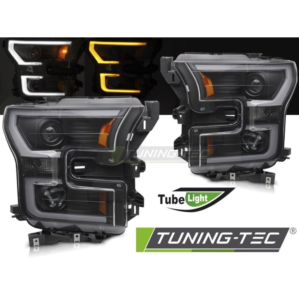Přední světla s LED pro Ford F150 MK13 2014-2017 double černá
