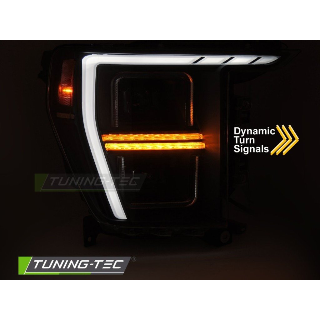 Přední světla s LED pro Ford F150 MK13 2020-2023 černá