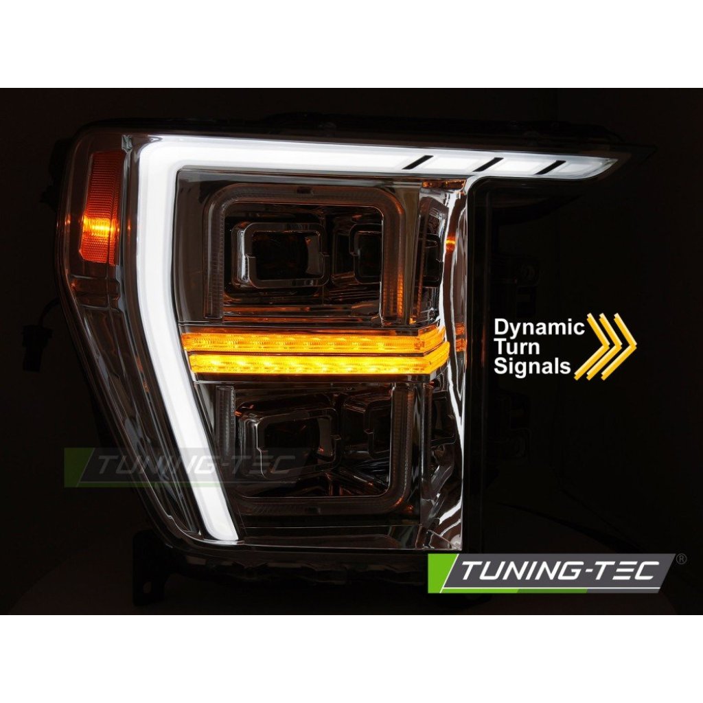 Přední světla s LED pro Ford F150 MK13 2020-2023 chromová