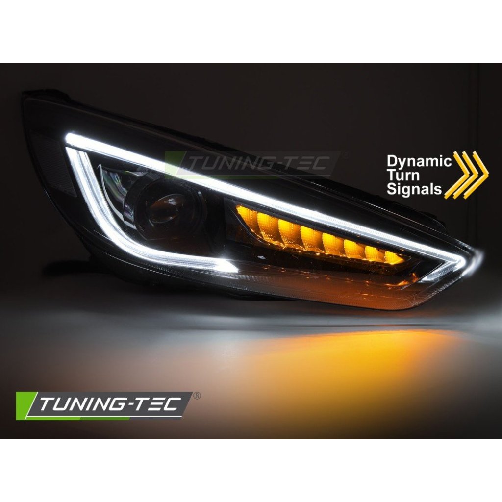 Přední světla s LED pro Ford FOCUS MK3 2014-2018 černá