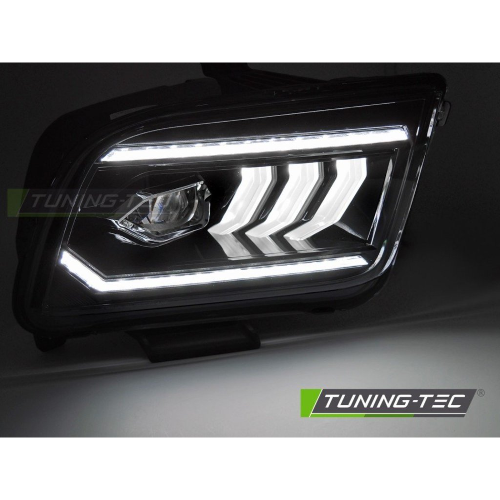 Přední světla s LED pro FORD MUSTANG 2004-2009 černá