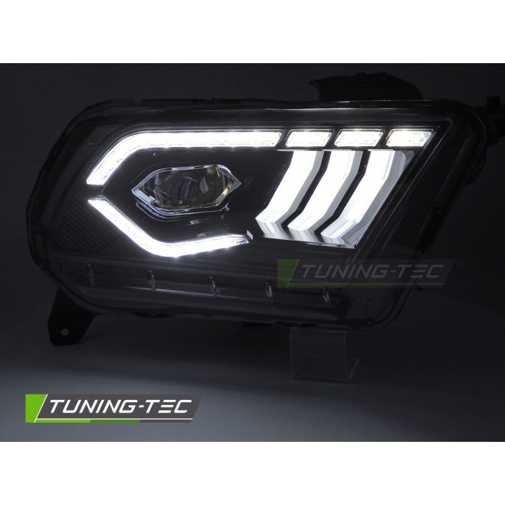 Přední světla s LED pro FORD MUSTANG 2010-2030 černá