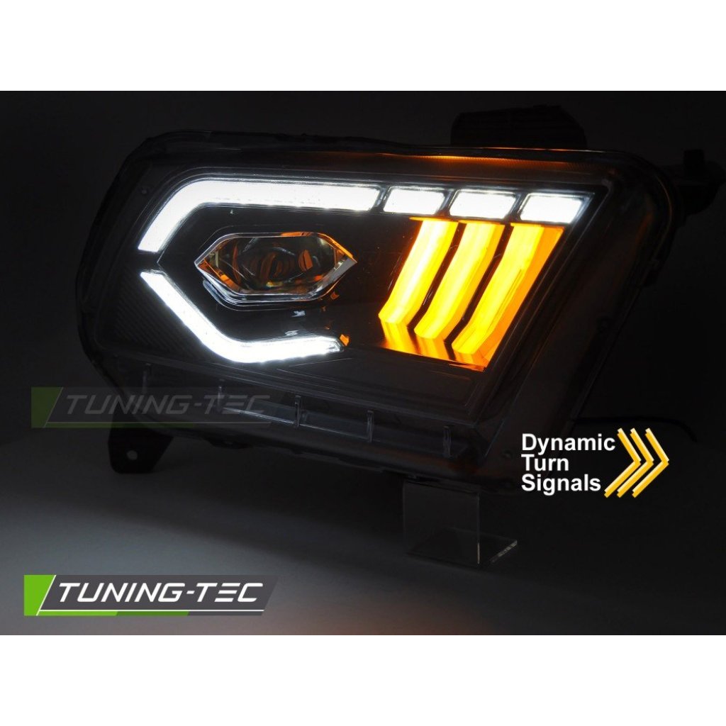 Přední světla s LED pro FORD MUSTANG 2010-2030 černá