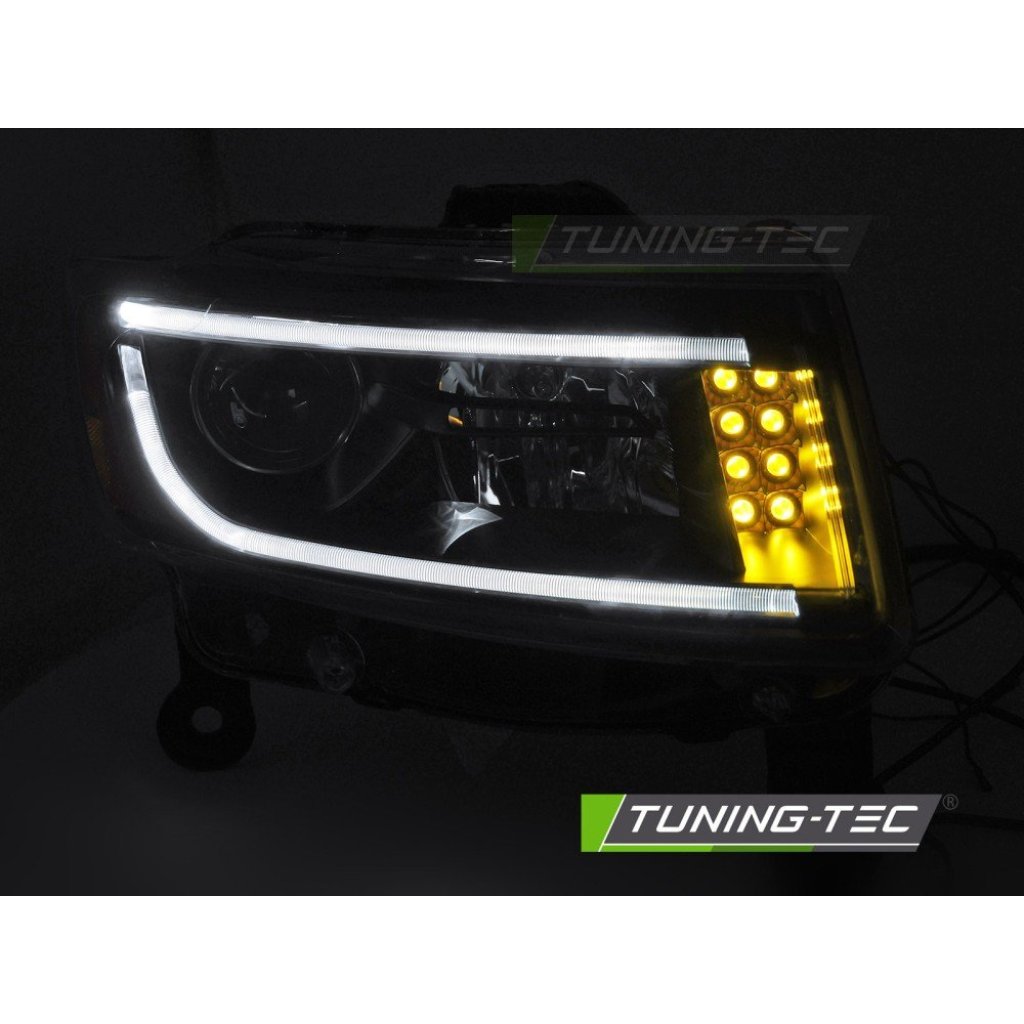 Přední světla s LED pro JEEP GRAND CHEROKEE 2014-2016 černá