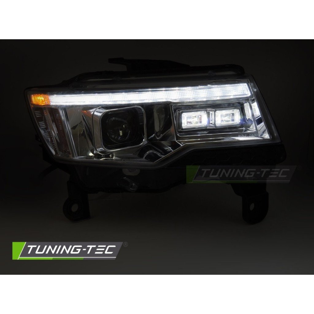 Přední světla s LED pro JEEP GRAND CHEROKEE 2014-2021 chromová