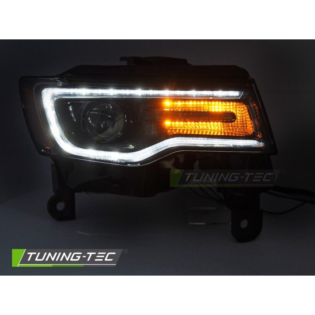 Přední světla s LED pro JEEP GRAND CHEROKEE 2016-2021 černá