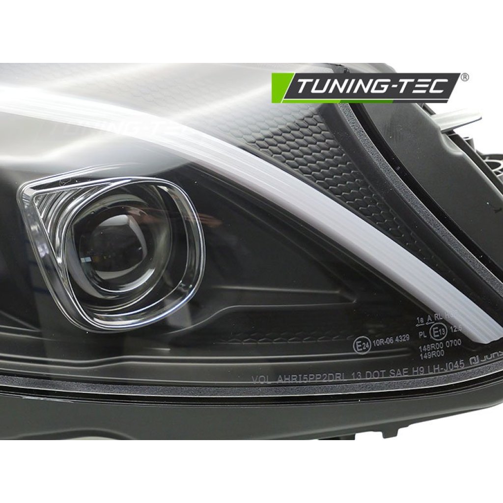 Přední světla s LED pro MERCEDES-BENZ W205 2014-2018 černá