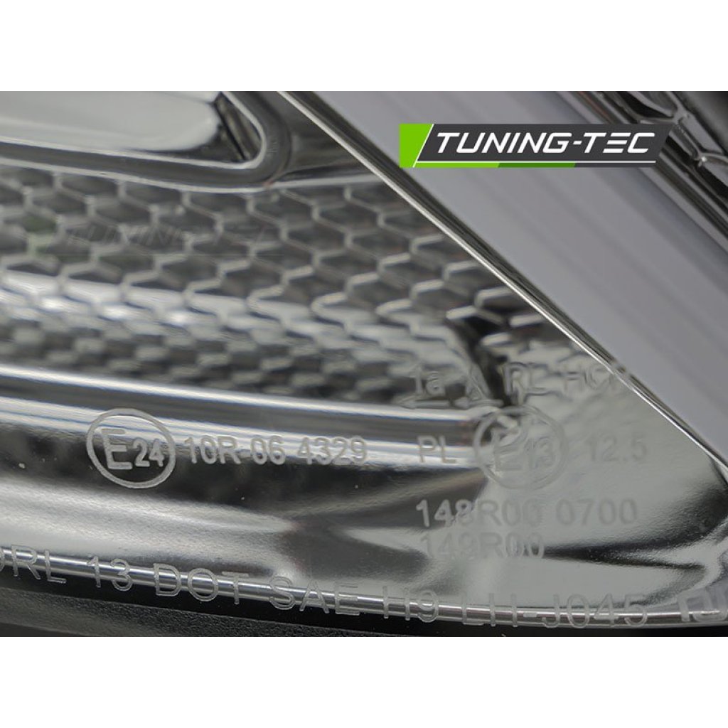Přední světla s LED pro MERCEDES-BENZ W205 2014-2018 chromová