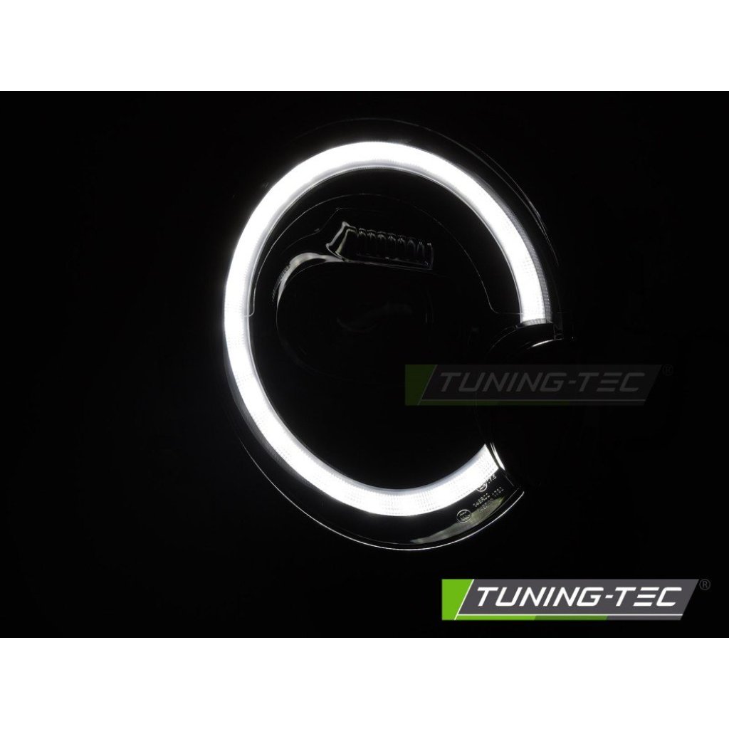 Přední světla s LED pro MINI R55 / R56 / R57 / R59 2014-2021 chromová
