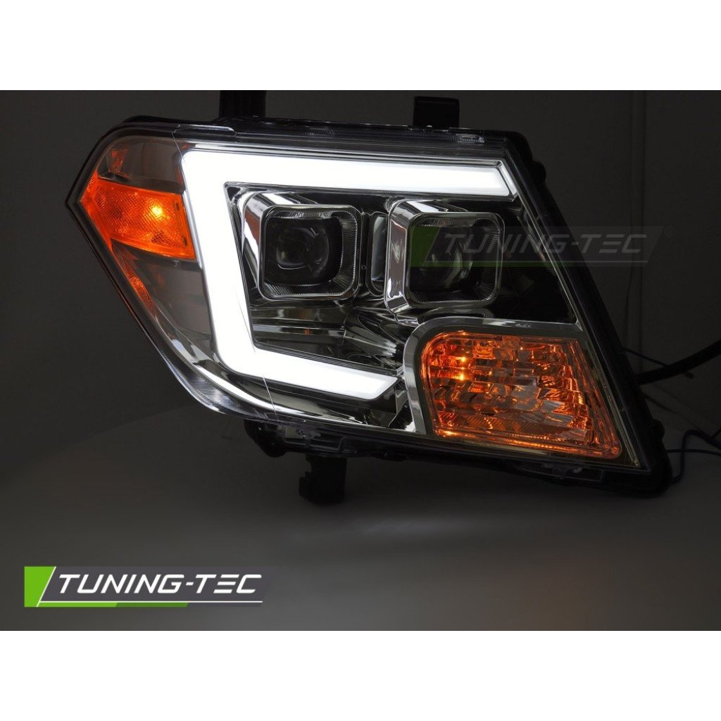 Přední světla s LED pro NISSAN FRONTIER 2010-2014 chromová