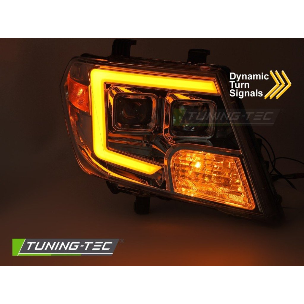 Přední světla s LED pro NISSAN FRONTIER 2010-2014 chromová