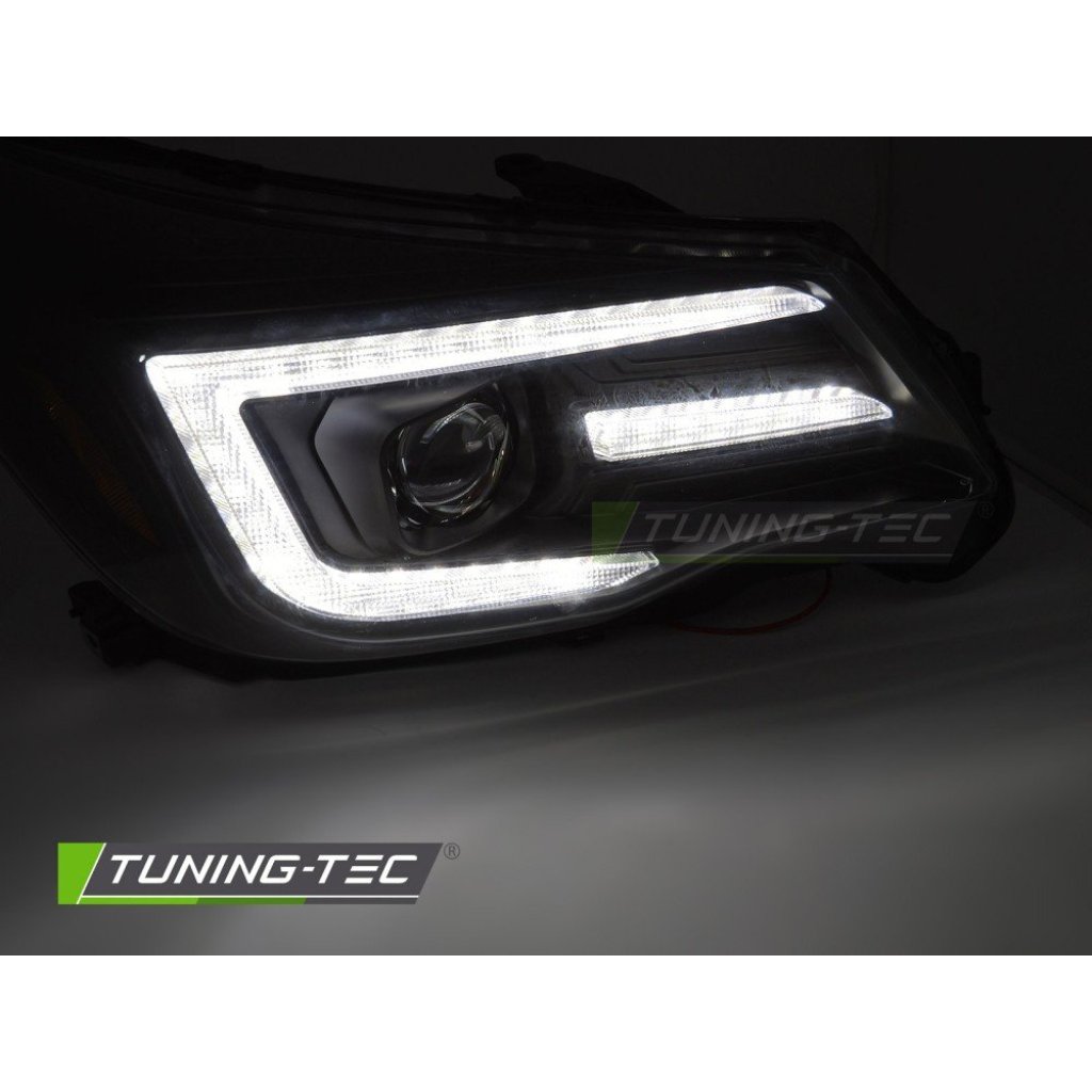 Přední světla s LED pro SUBARU FORESTER IV 2013-2018 xenon černá