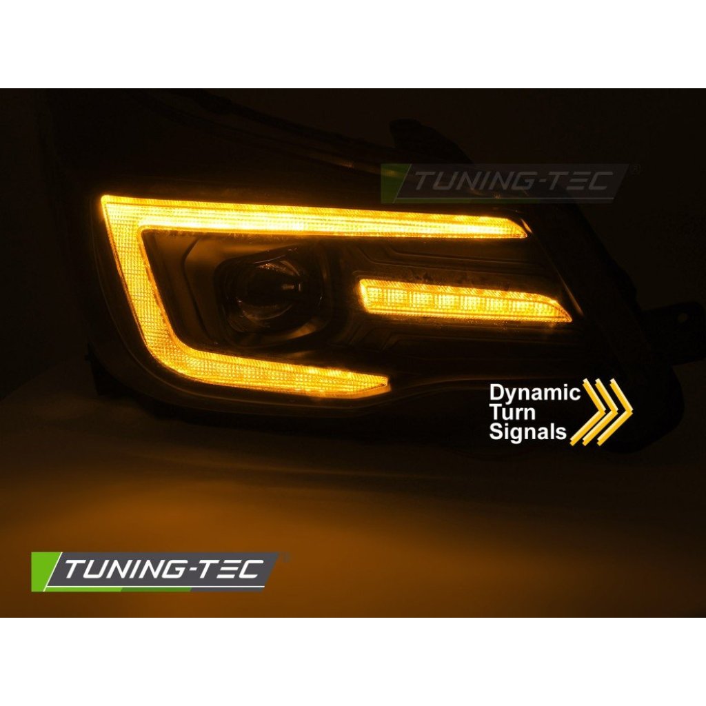 Přední světla s LED pro SUBARU FORESTER IV 2013-2018 xenon černá