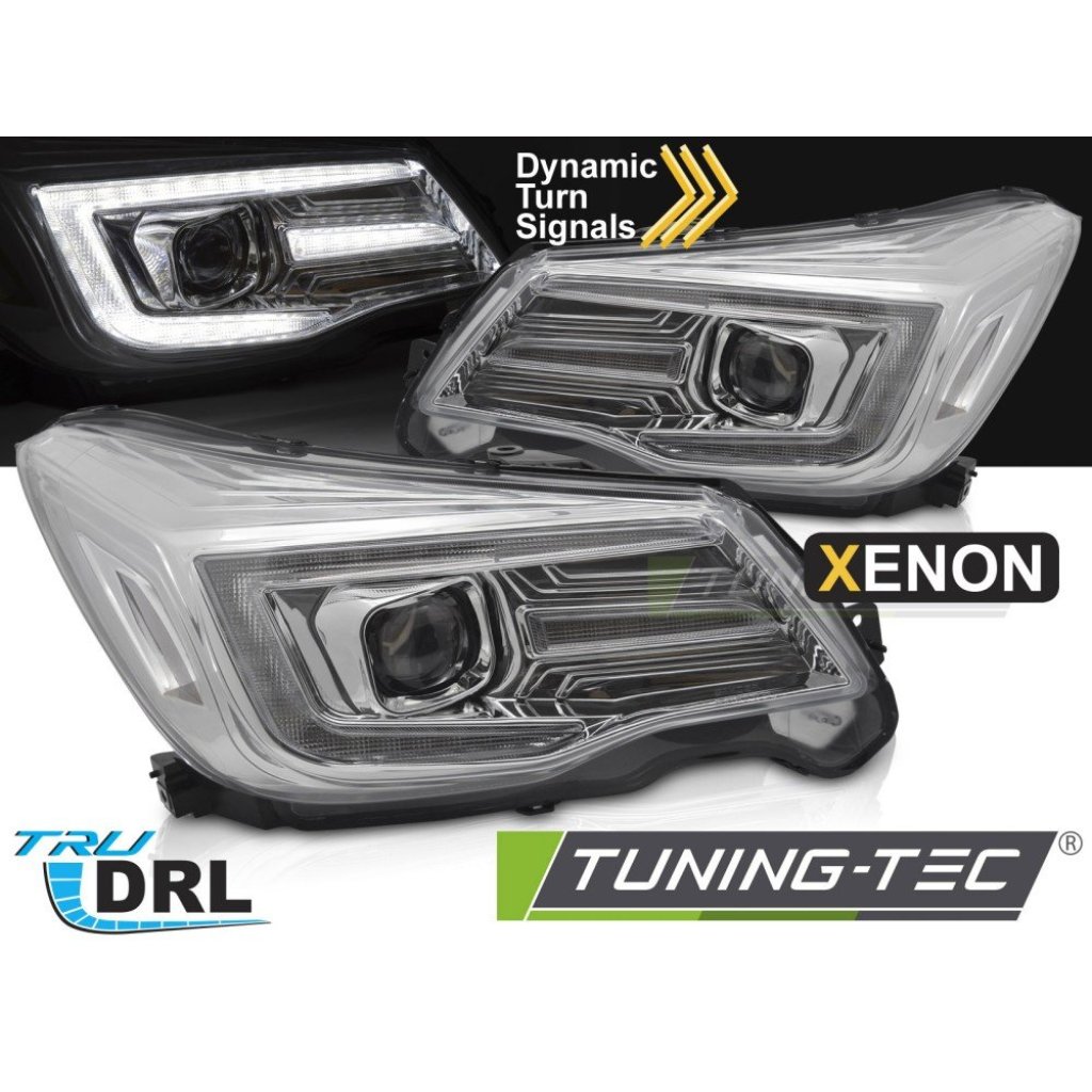 Přední světla s LED pro SUBARU FORESTER IV 2013-2018 xenon chromová