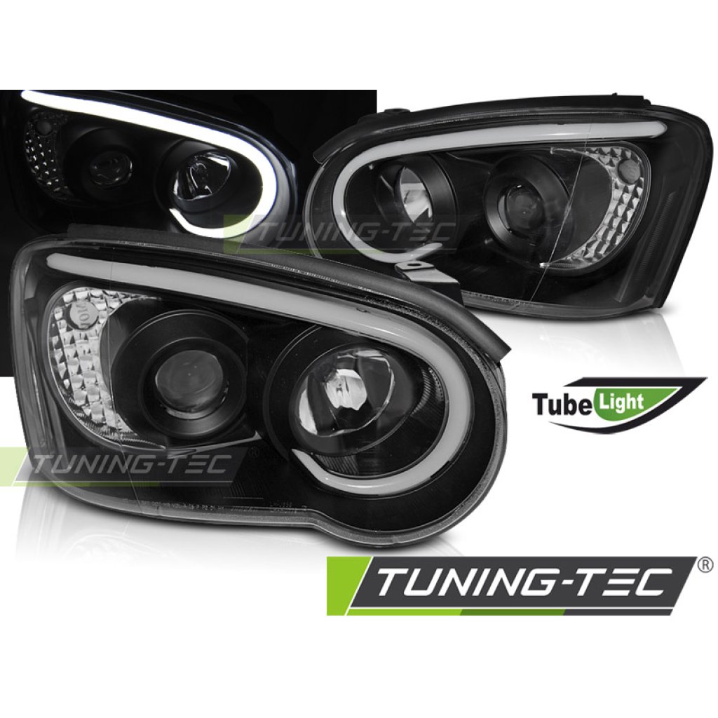 Přední světla s LED pro Subaru Impreza II GD 03-05 černá