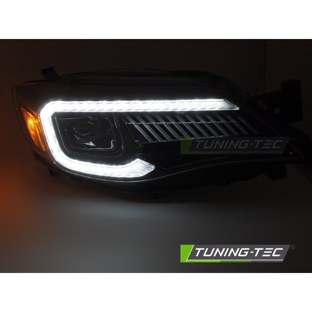 Přední světla s LED pro SUBARU WRX 2008-2014 černá