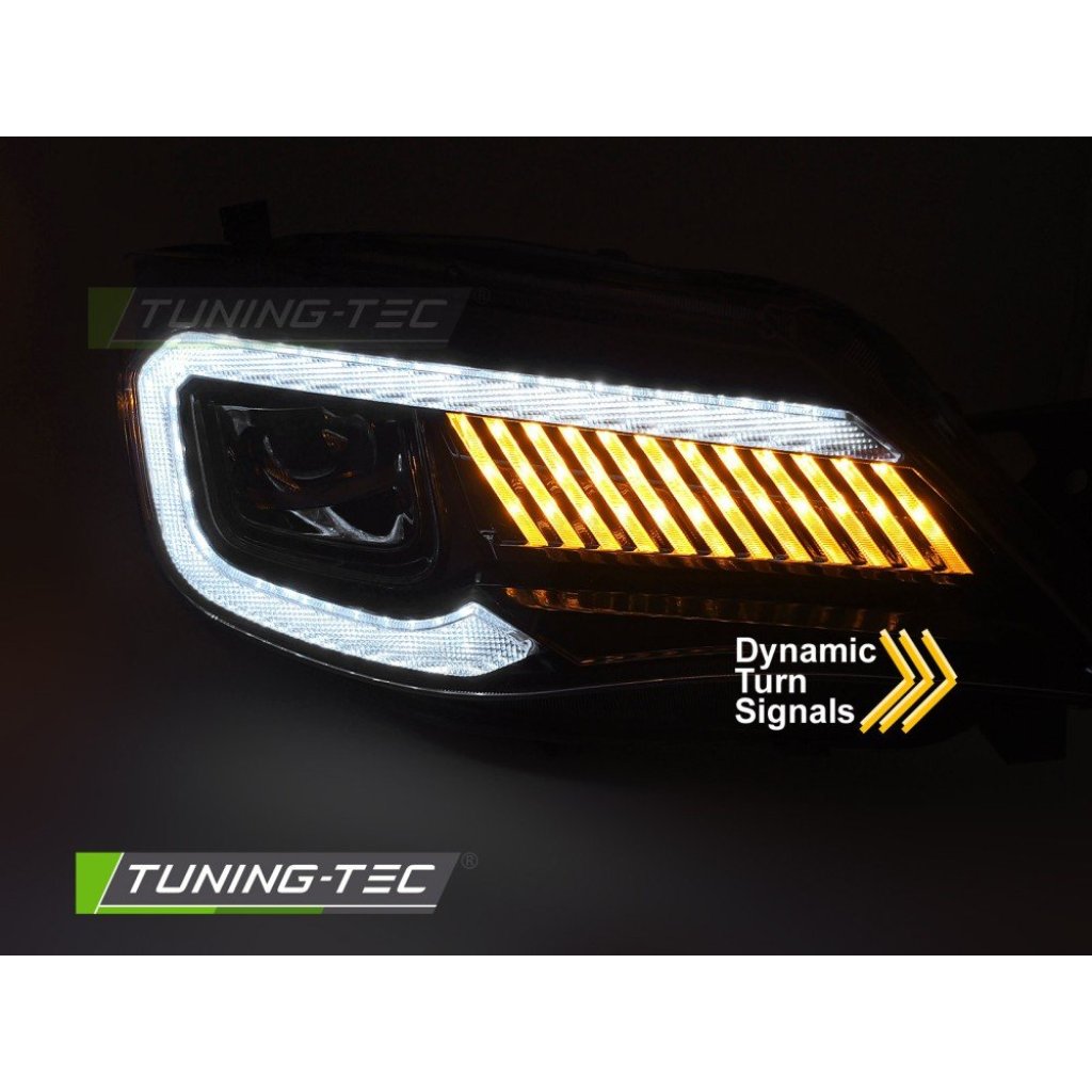 Přední světla s LED pro SUBARU WRX 2008-2014 černá