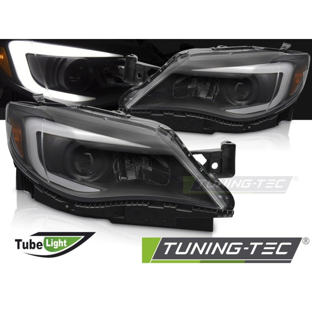 Přední světla s LED pro SUBARU WRX 2008-2014 černá