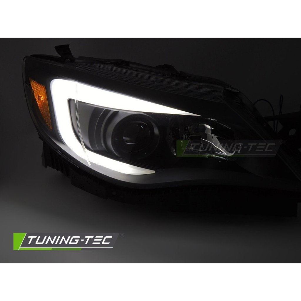 Přední světla s LED pro SUBARU WRX 2008-2014 černá