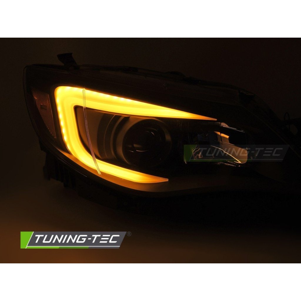 Přední světla s LED pro SUBARU WRX 2008-2014 černá