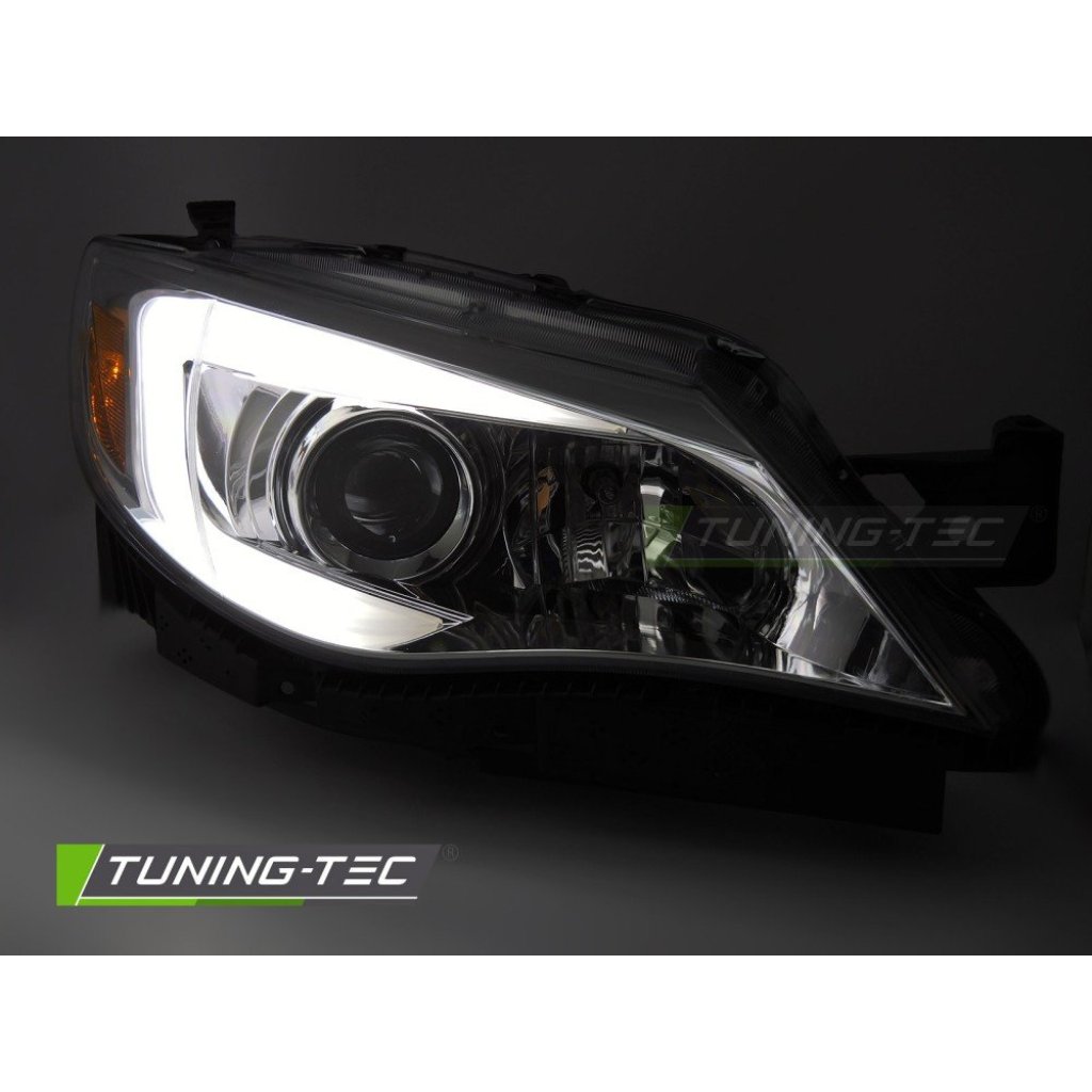 Přední světla s LED pro SUBARU WRX 2008-2014 chromová