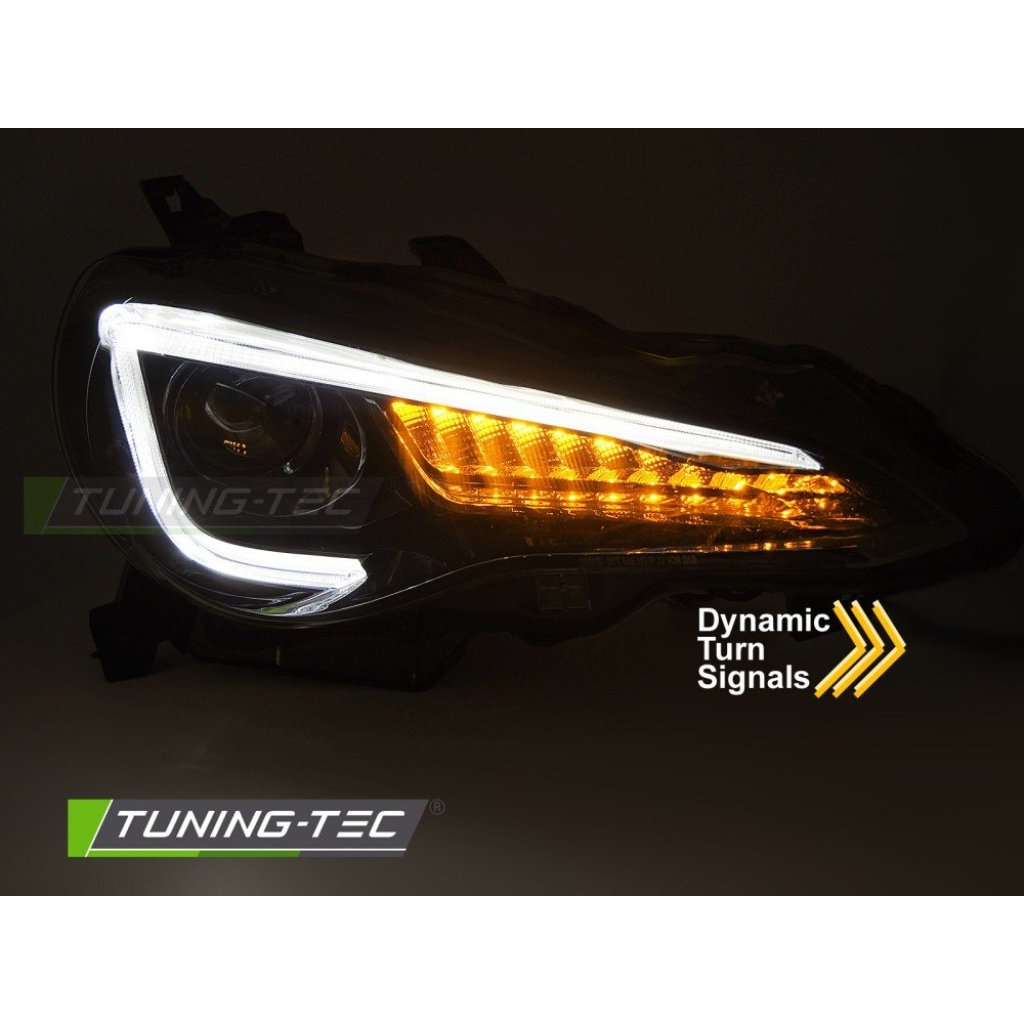 Přední světla s LED pro TOYOTA GT86 2012-2021 černá