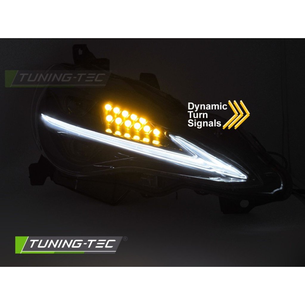 Přední světla s LED pro TOYOTA GT86 2012-2021 černá