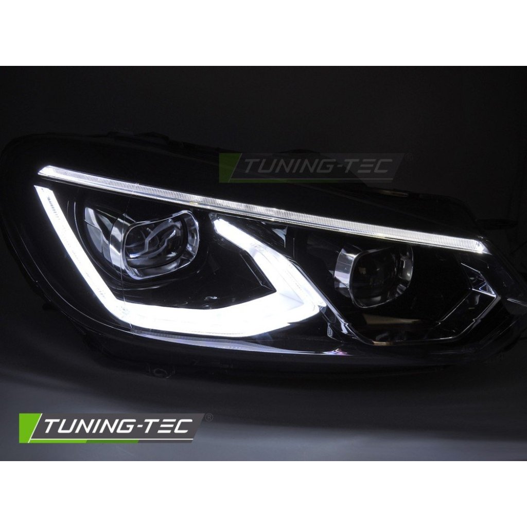 Přední světla s LED pro VW Golf 6 2008-2013 černá