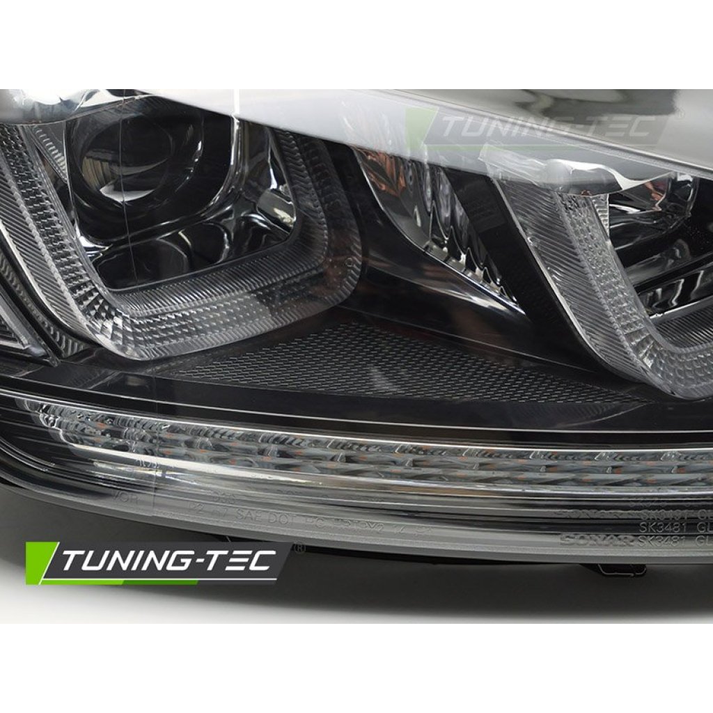 Přední světla s LED pro VW GOLF 7 2013-2017 black line