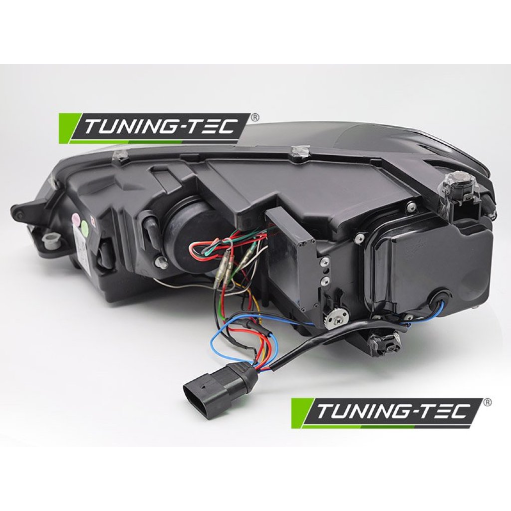Přední světla s LED pro VW GOLF 7 2013-2017 black line