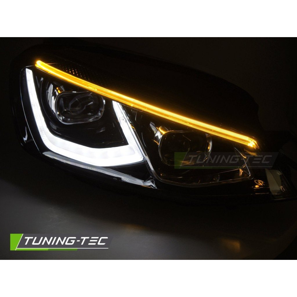 Přední světla s LED pro VW Golf 7 2013-2017 černá