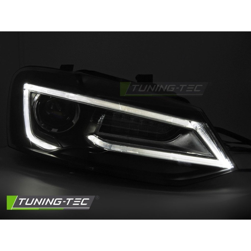 Přední světla s LED pro VW Polo V 2009-2017 černá