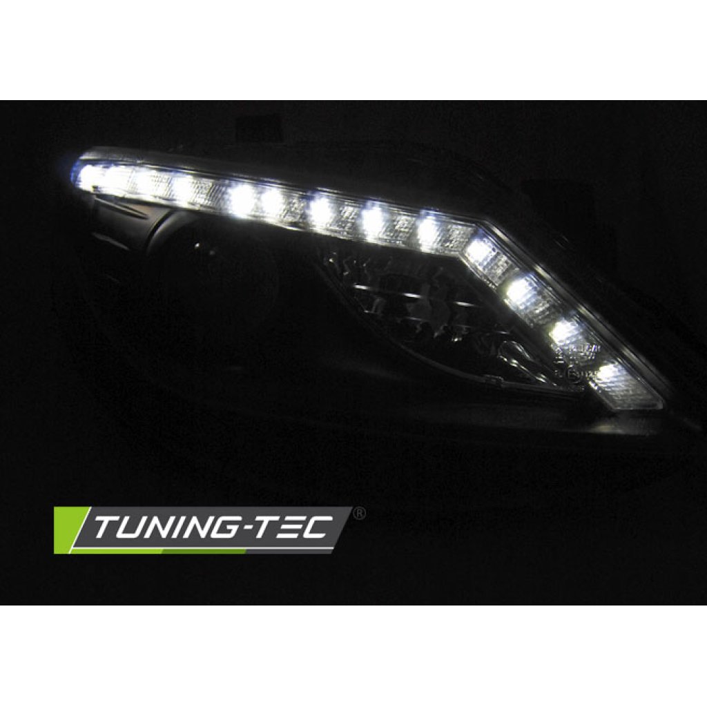 Přední světla s LED SEAT Ibiza 6J 08-12, LED blinkr černá