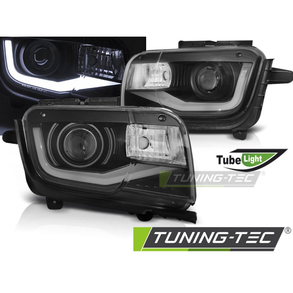 Přední světla s LED TUBE Chevrolet Camaro 09-13 černá