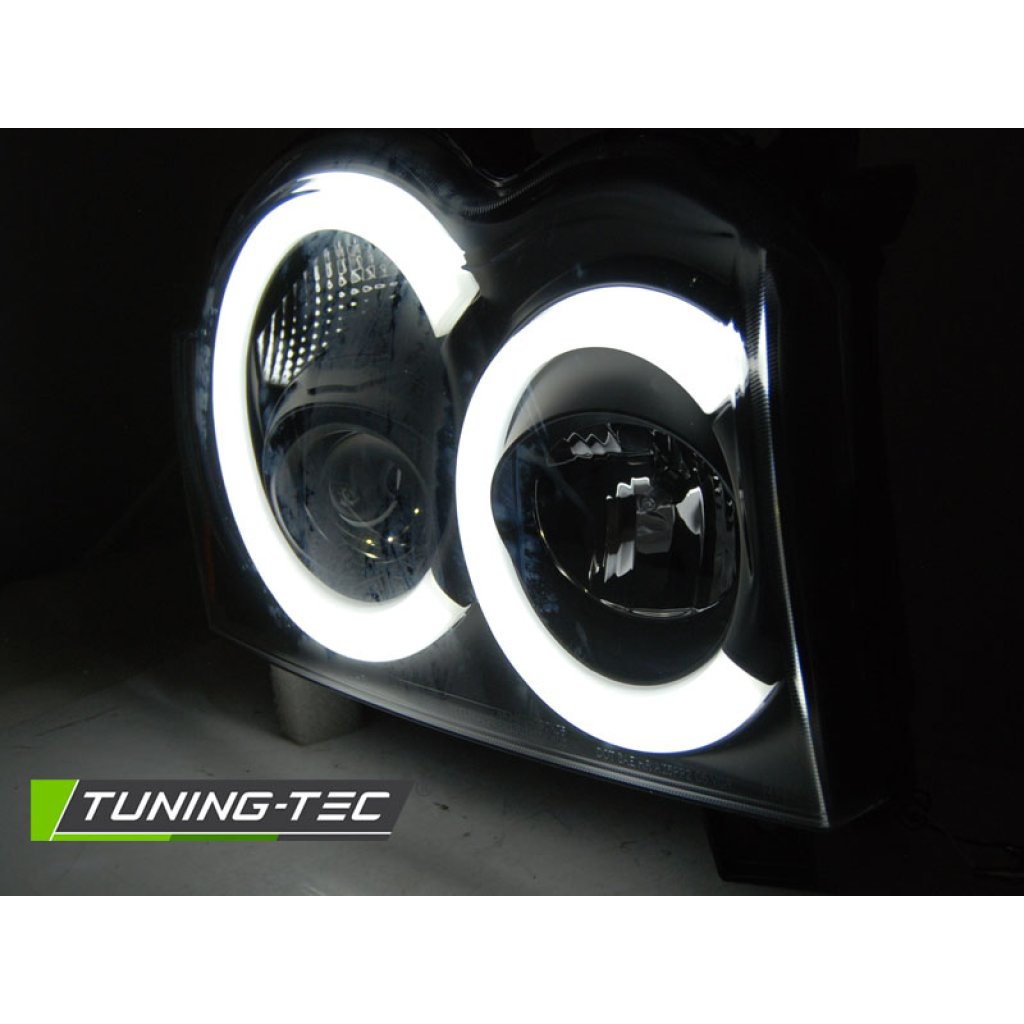Přední světla s LED TUBE Chrysler Grand Cherokee 05-08 černá