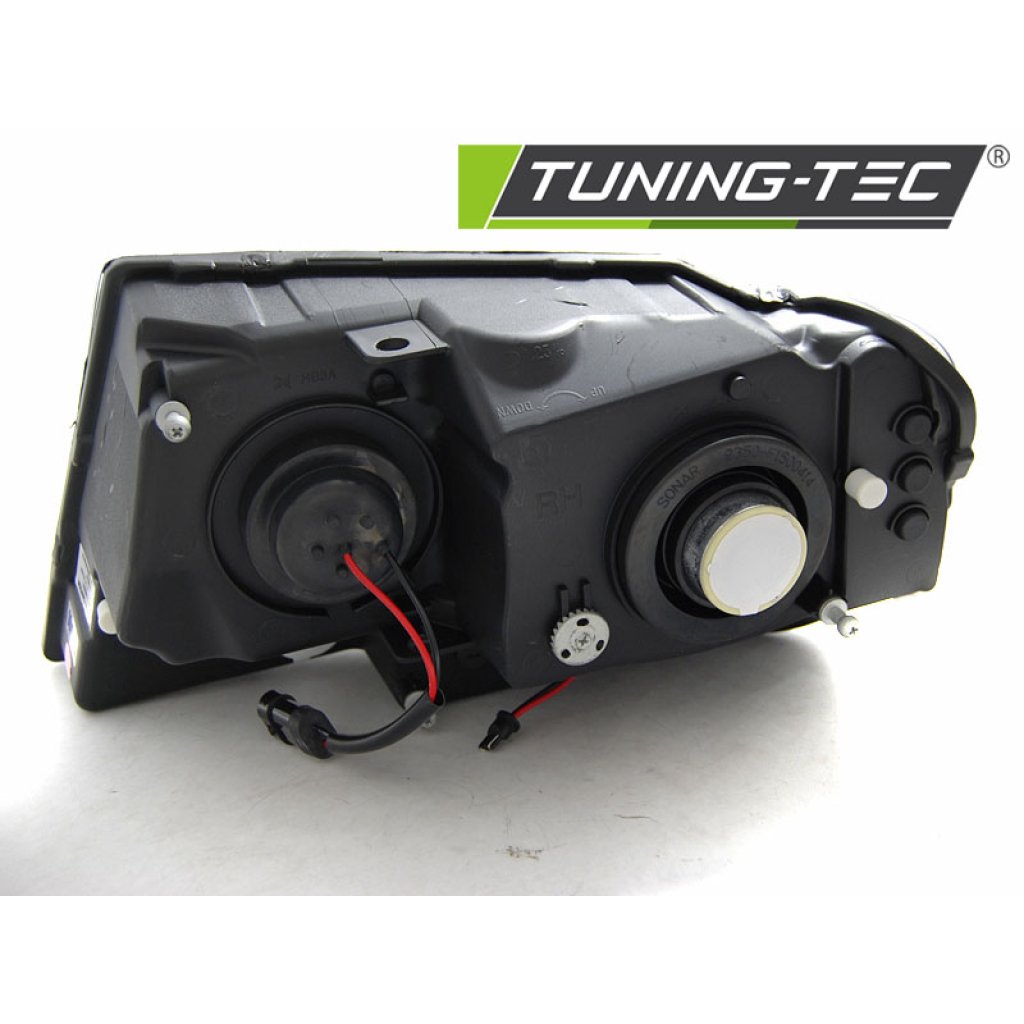 Přední světla s LED tube Chrysler Jeep Grand Cherokee 99-05 černé
